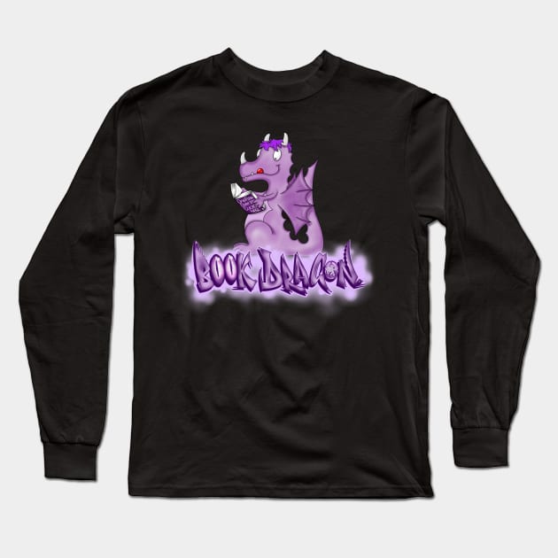 Book Dragon Long Sleeve T-Shirt by ARTHE